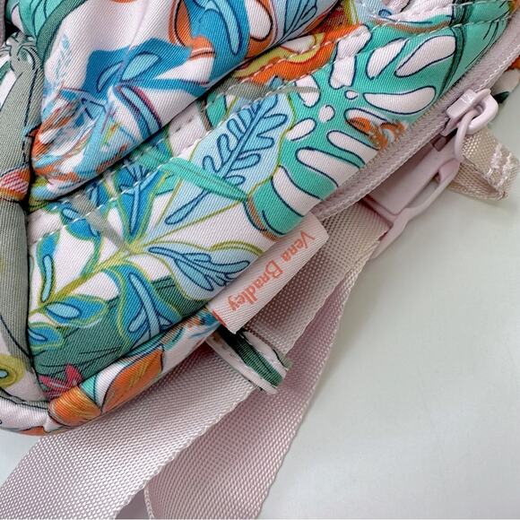 NWT   Vera Bradley Women's Cotton Utility Sling Backpack, Rain Forest Canopy - Picture 12 of 14